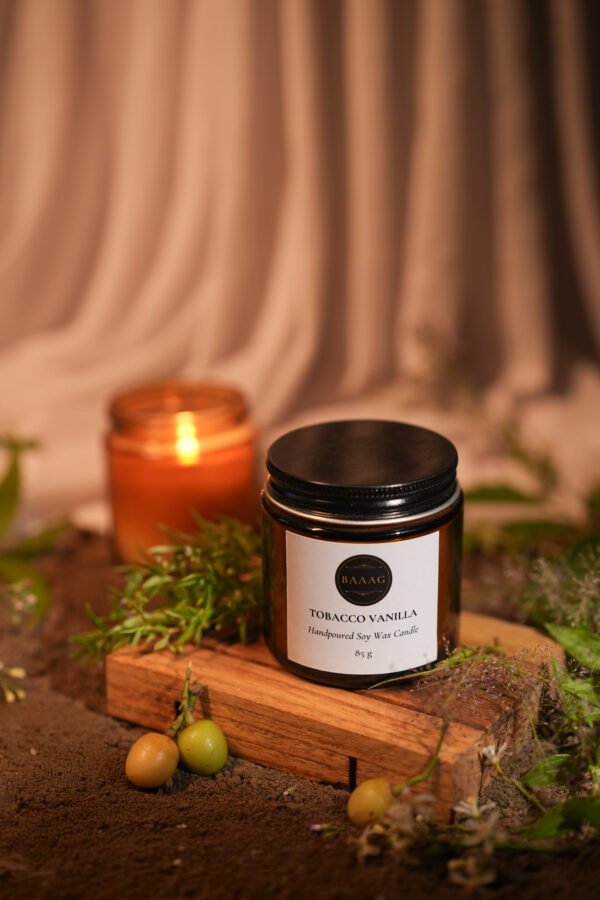Tobacco Vanilla Scented Soy Wax Candle