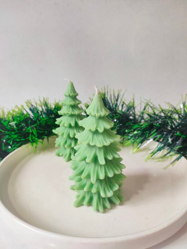 Christmas Tree Candle Set Of 2