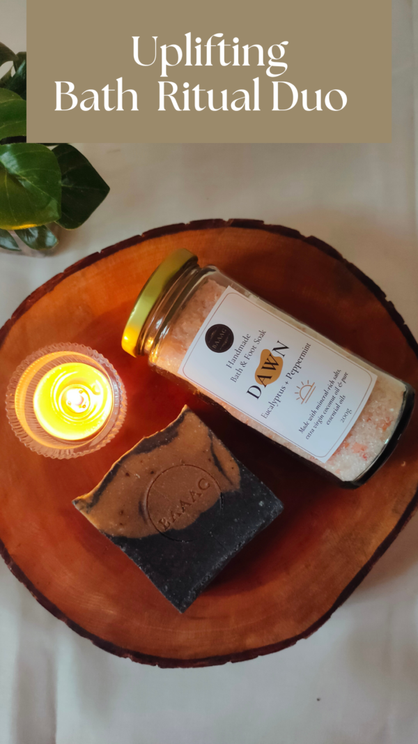 Uplifting Bath Ritual Duo: Natural Detox Soap & Dawn Salt | BAAAG