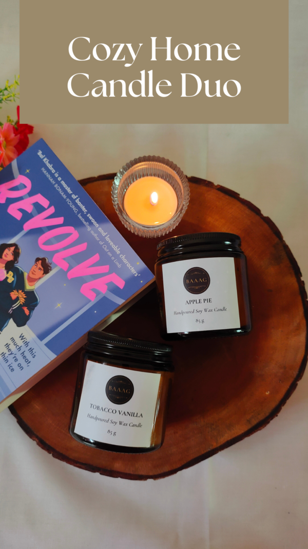 Cozy Home Candle Duo: Tobacco Vanilla & Apple Pie Candles | BAAAG
